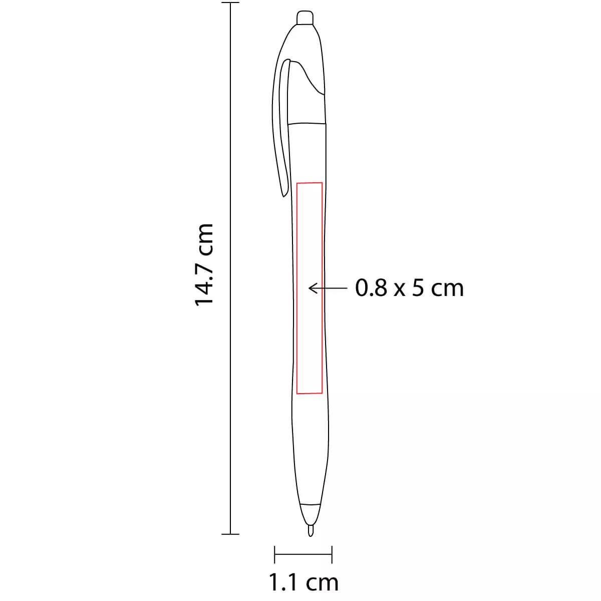 SH 1123 O BOLíGRAFO VIKINGO naranja