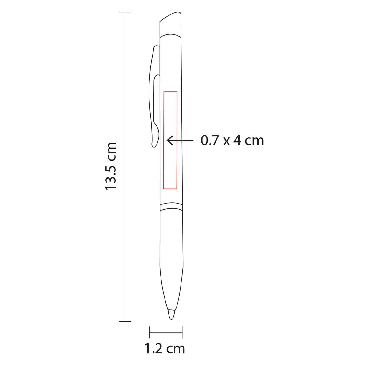 SH 1370 R BOLíGRAFO ACRUX rojo