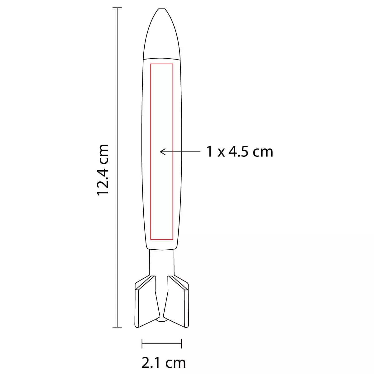 SH 1710 S BOLíGRAFO ROCKET plata