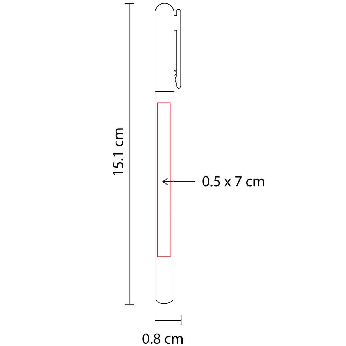 SH 1790 R BOLíGRAFO LISTER rojo