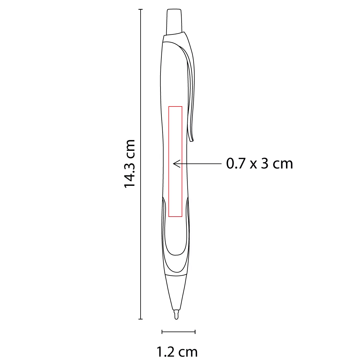 SH 2055 R BOLíGRAFO NIESEN rojo