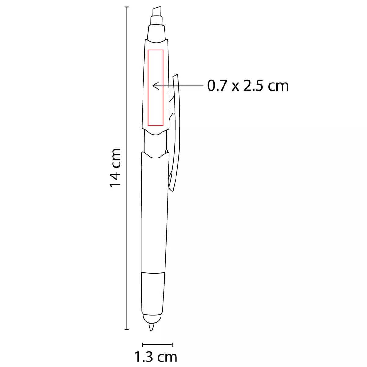 SH 2125 B BOLíGRAFO BONDI blanco