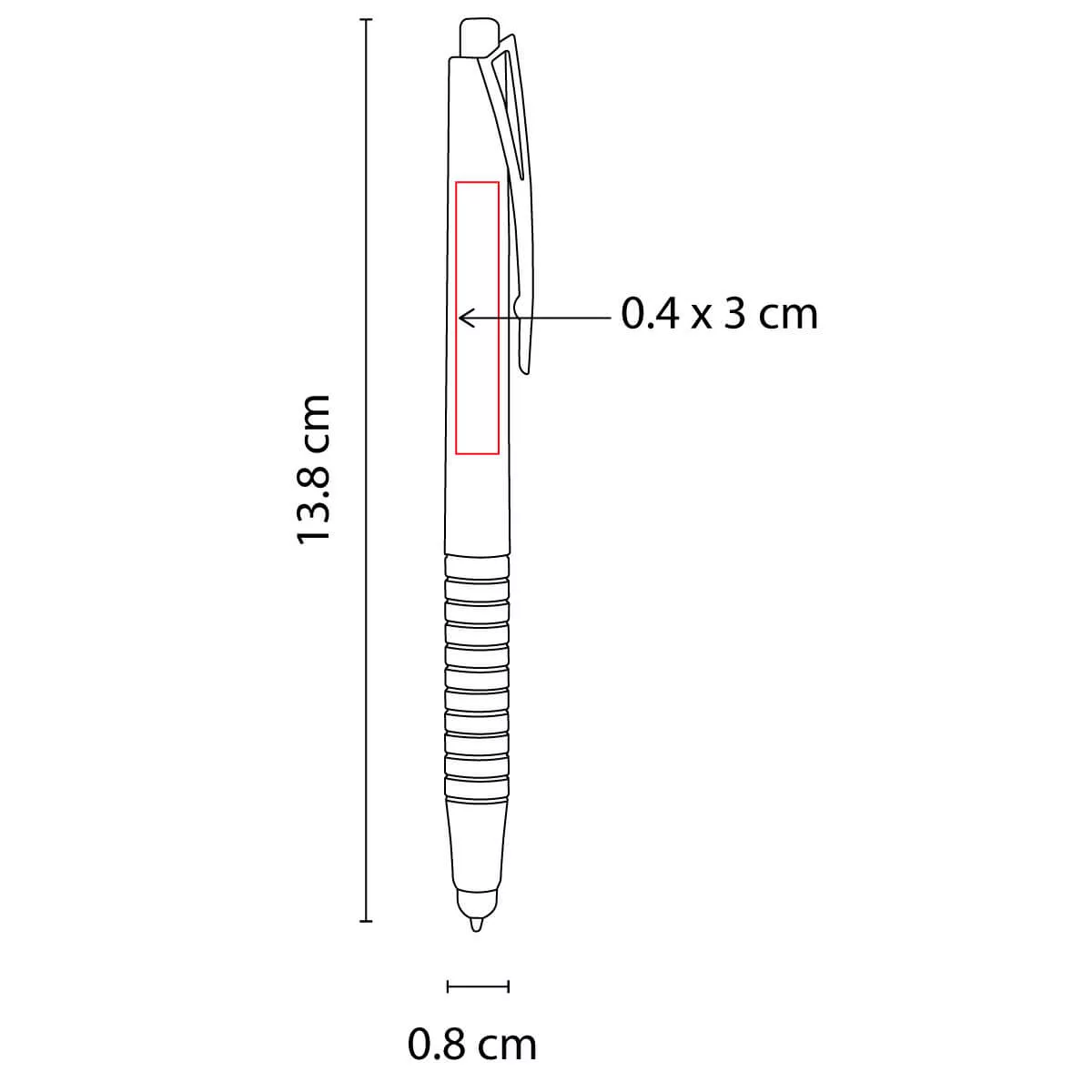 SH 2250 R BOLíGRAFO HISWA rojo