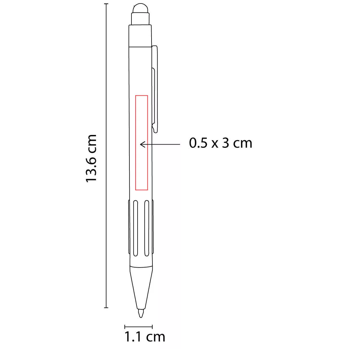 SH 2310 R BOLíGRAFO LINX rojo metalico