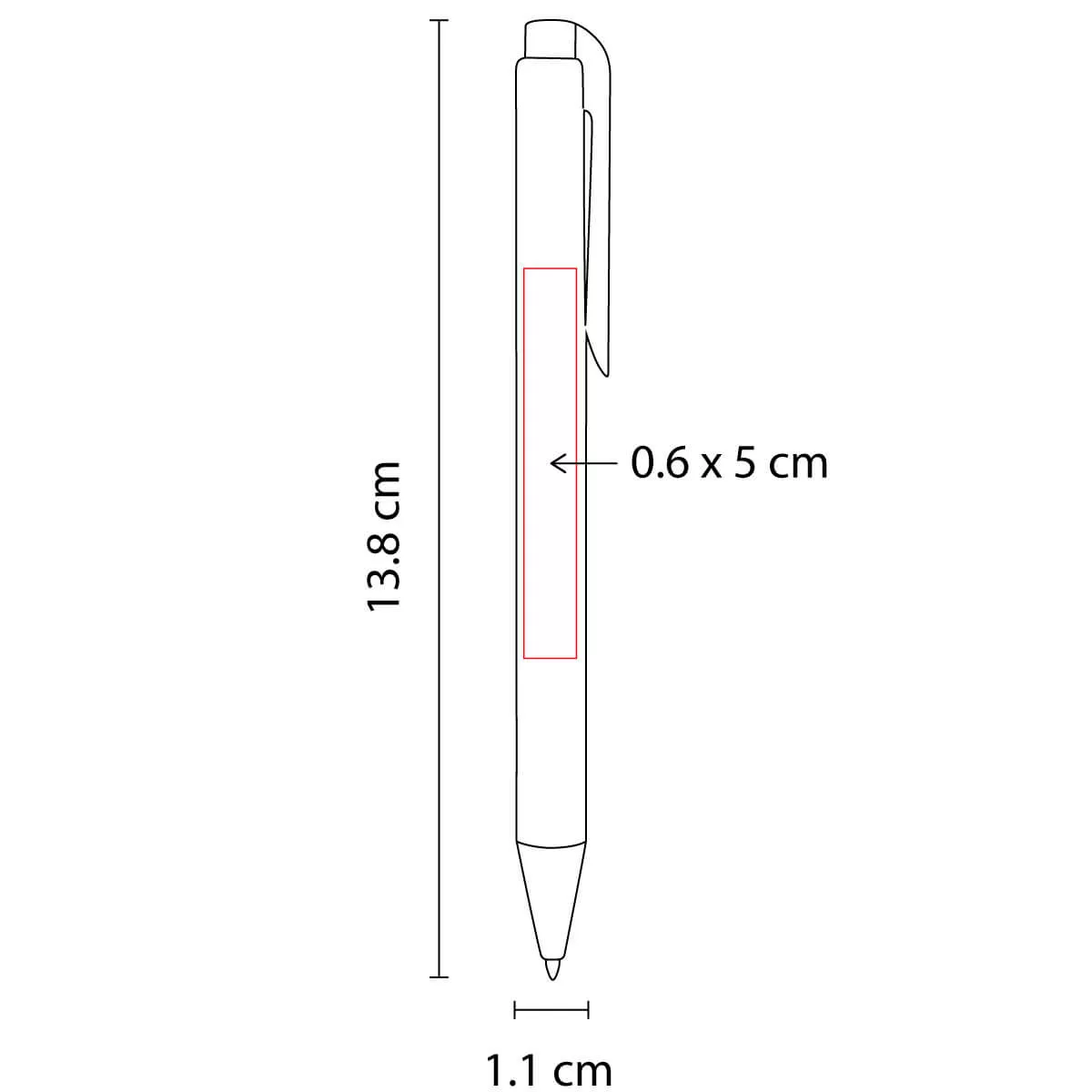 SH 2320 R BOLíGRAFO ELBING rojo