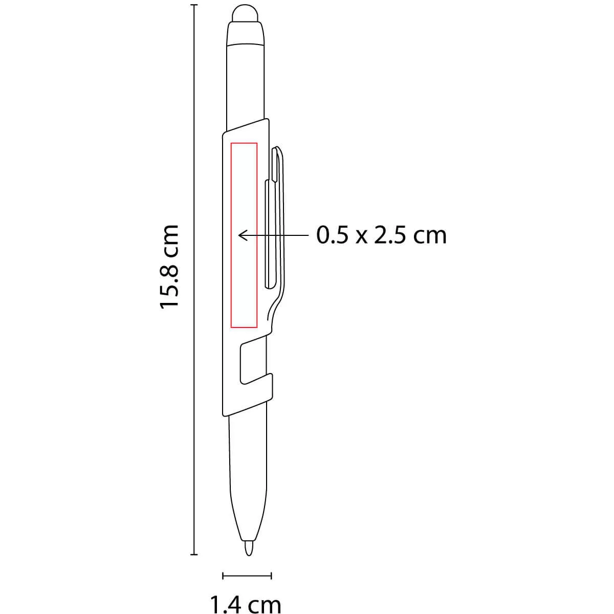 SH 2860 S BOLíGRAFO DENEB plata