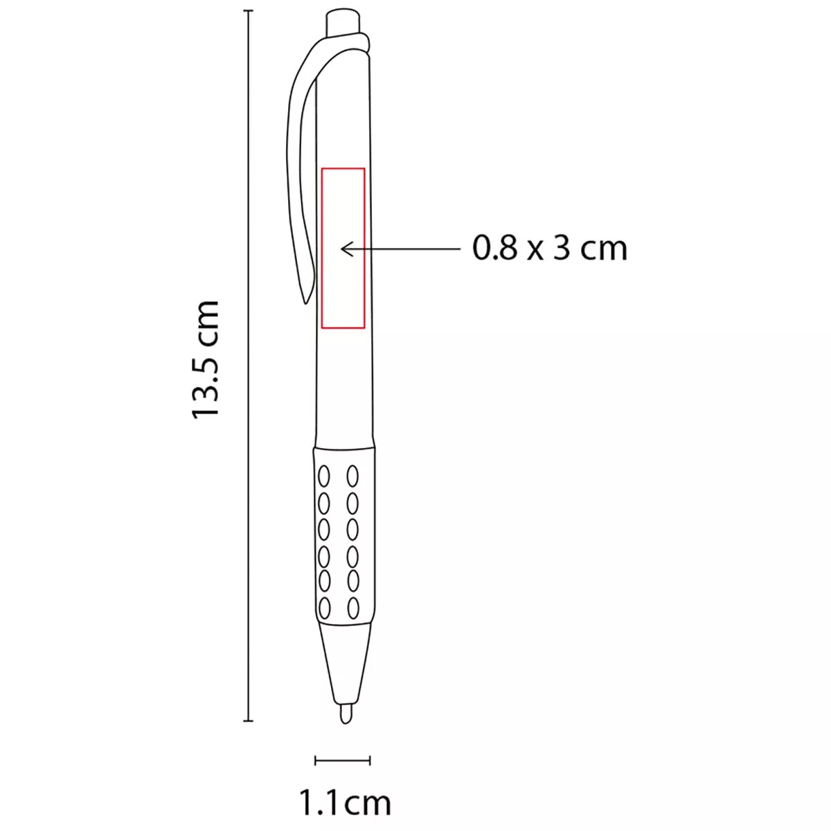 SH 3420 R BOLíGRAFO FERRAN rojo