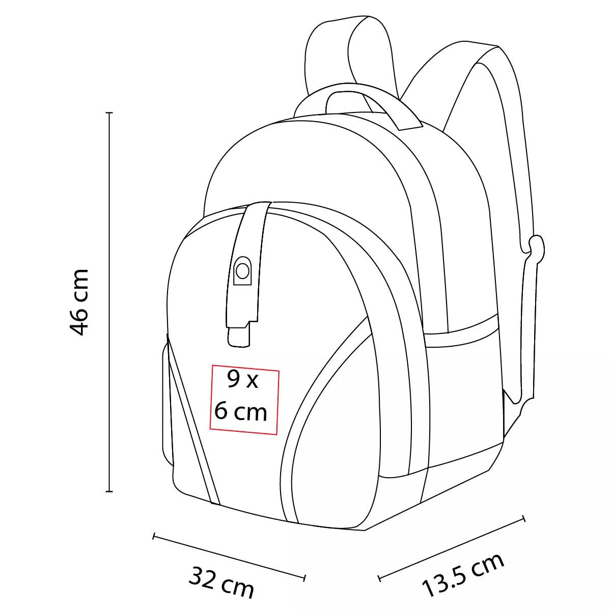 SIN 010 R MOCHILA VICTORY rojo