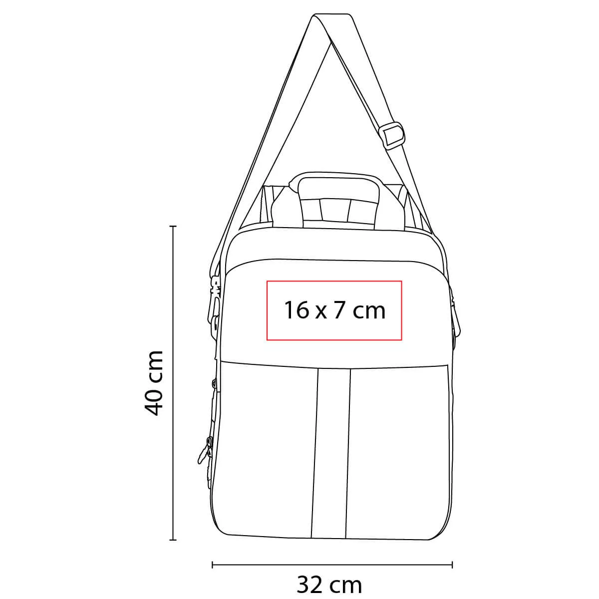 SIN 069 N MOCHILA-PORTAFOLIO KRONBERG negro