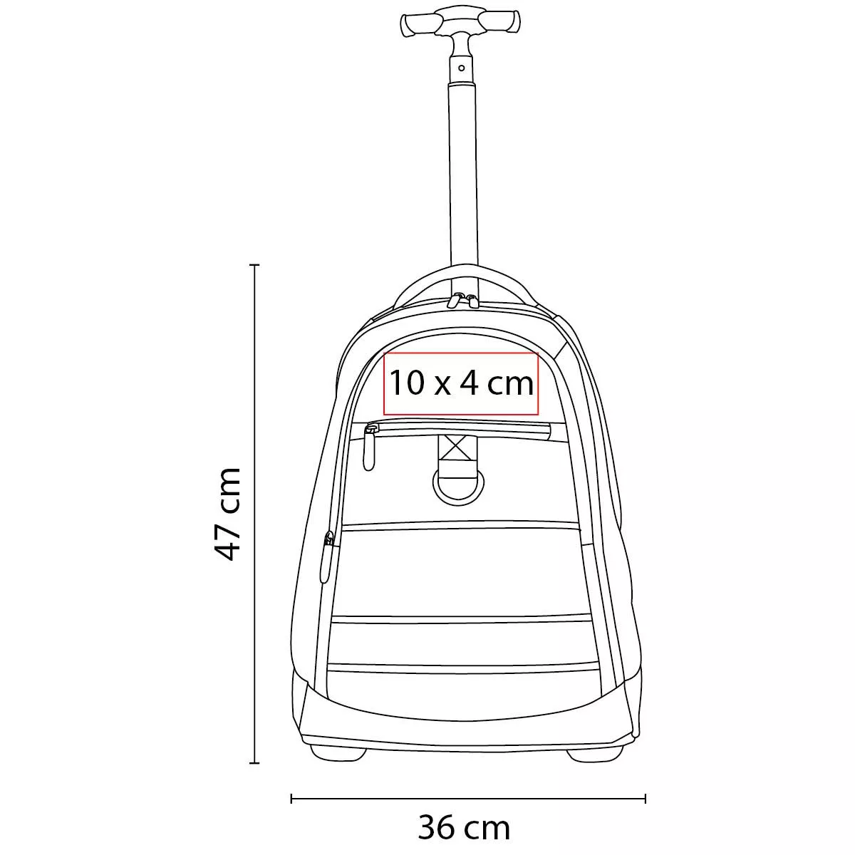 SIN 076 N MOCHILA TROLLEY KRONBERG negro