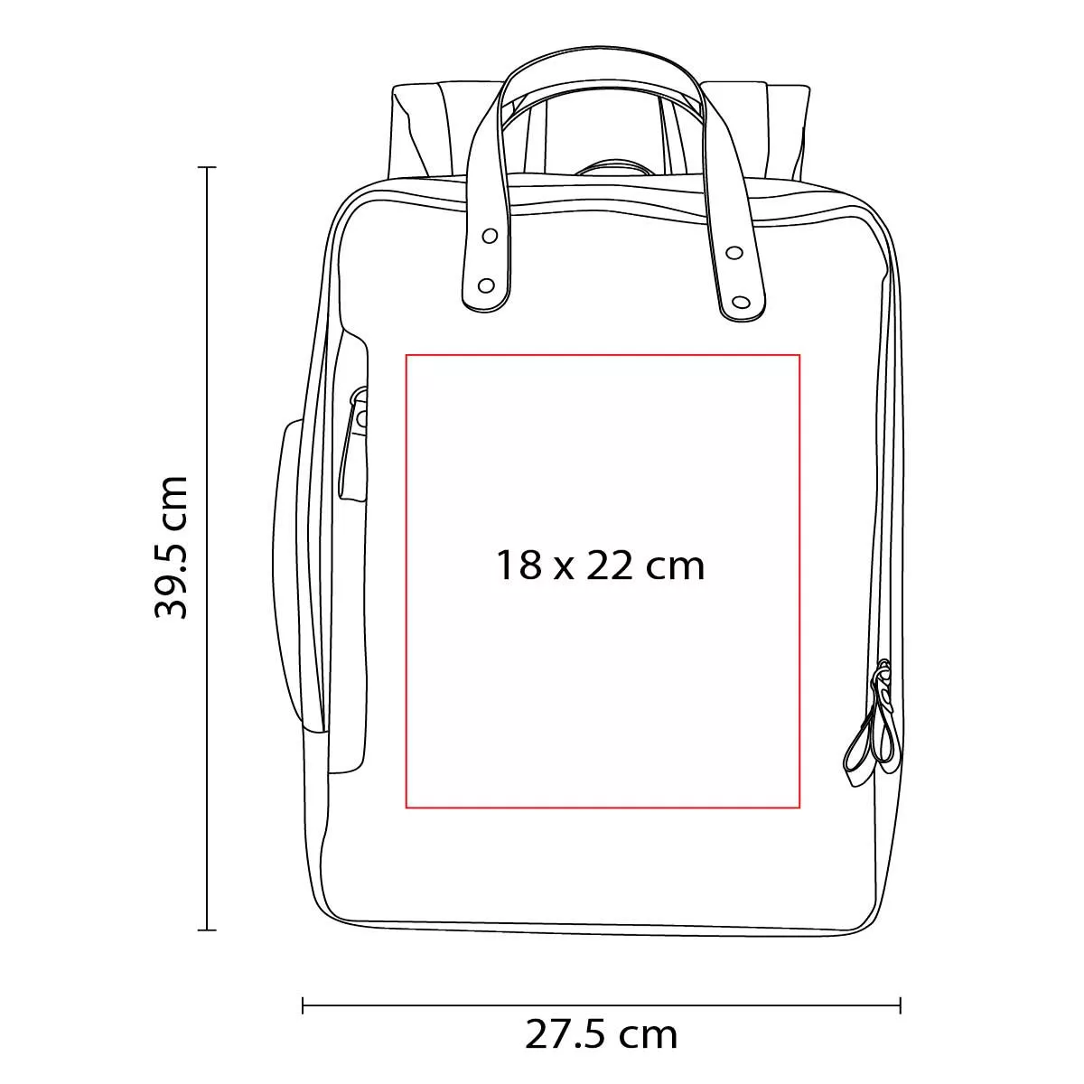 SIN 115 C MOCHILA-PORTAFOLIO DARO cafe