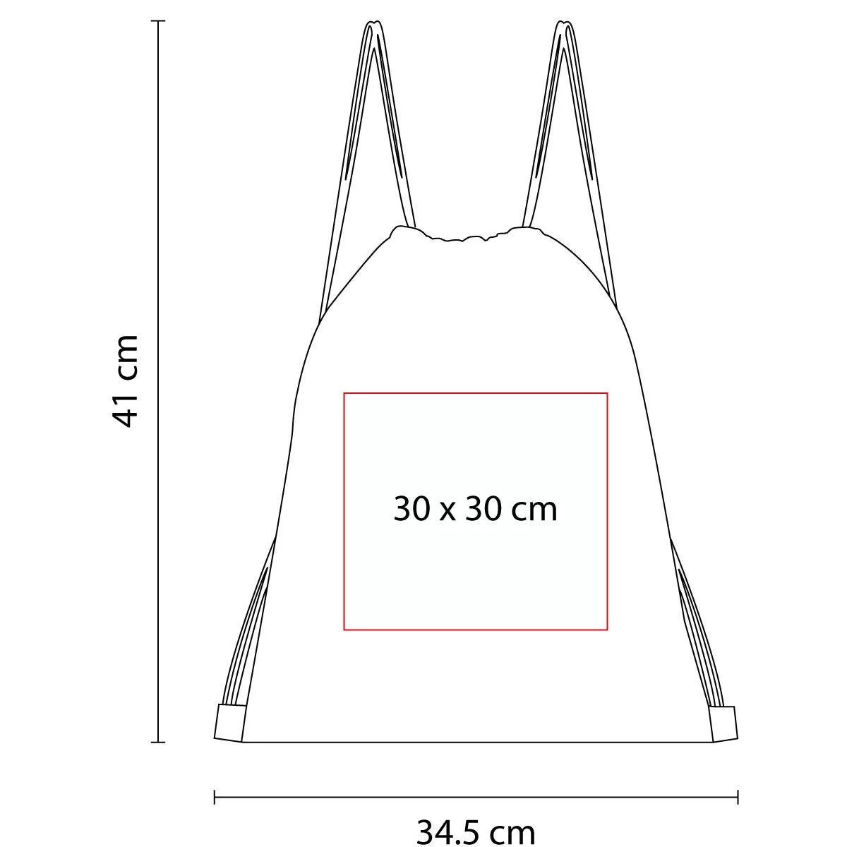 SIN 938 B BOLSA-MOCHILA SUBLIMACIóN YOSEM blanco