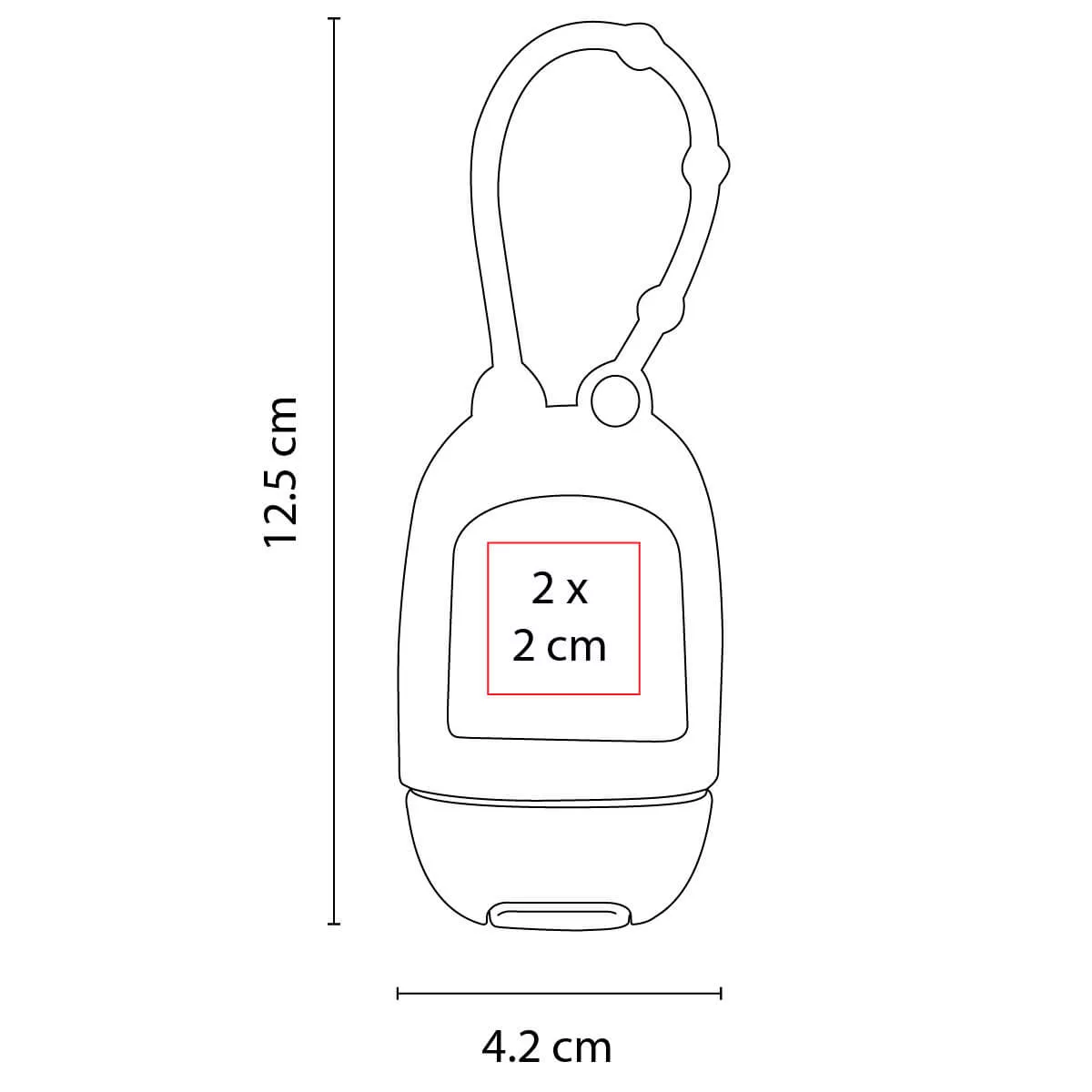 SLD 030 B GEL SANITIZANTE IMANPA blanco