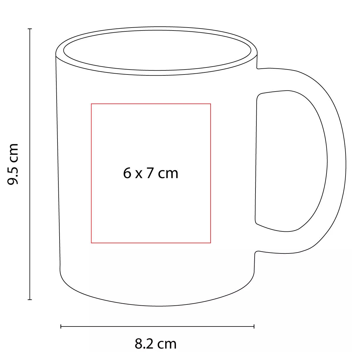 TAZ 036 R TAZA PARA SUBLIMAR PANAJI rojo