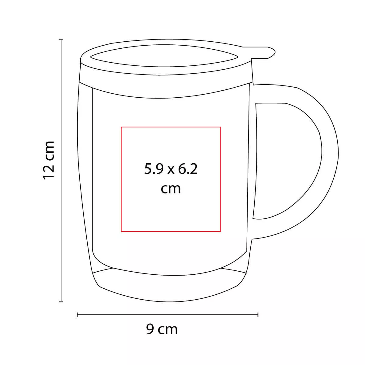 TMPS 26 R TAZA TéRMICA BURGOS rojo